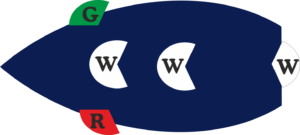 verlichting groot motorschip 2de toplicht