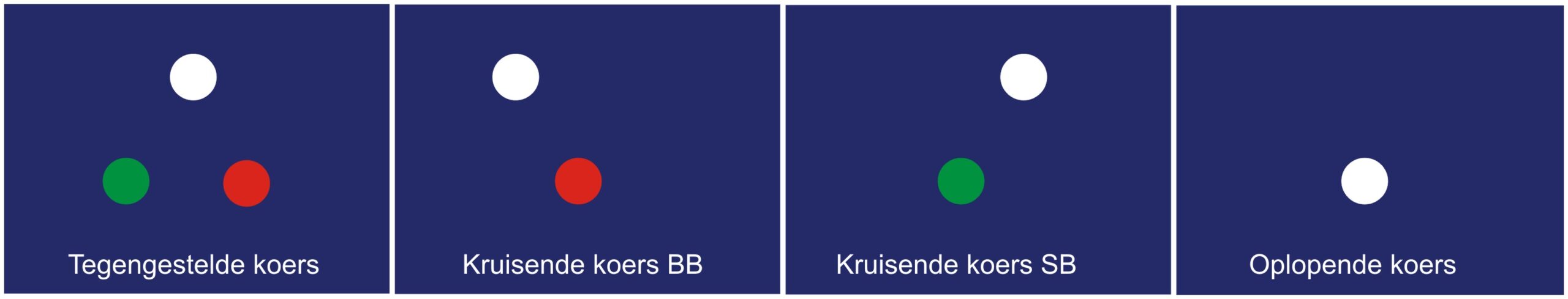 lichten klein motorschip